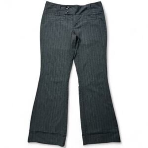 90s Y2K Spacegirly Wide Leg Pinstripe Bell Bottom Flares Women’s 11 Office Siren